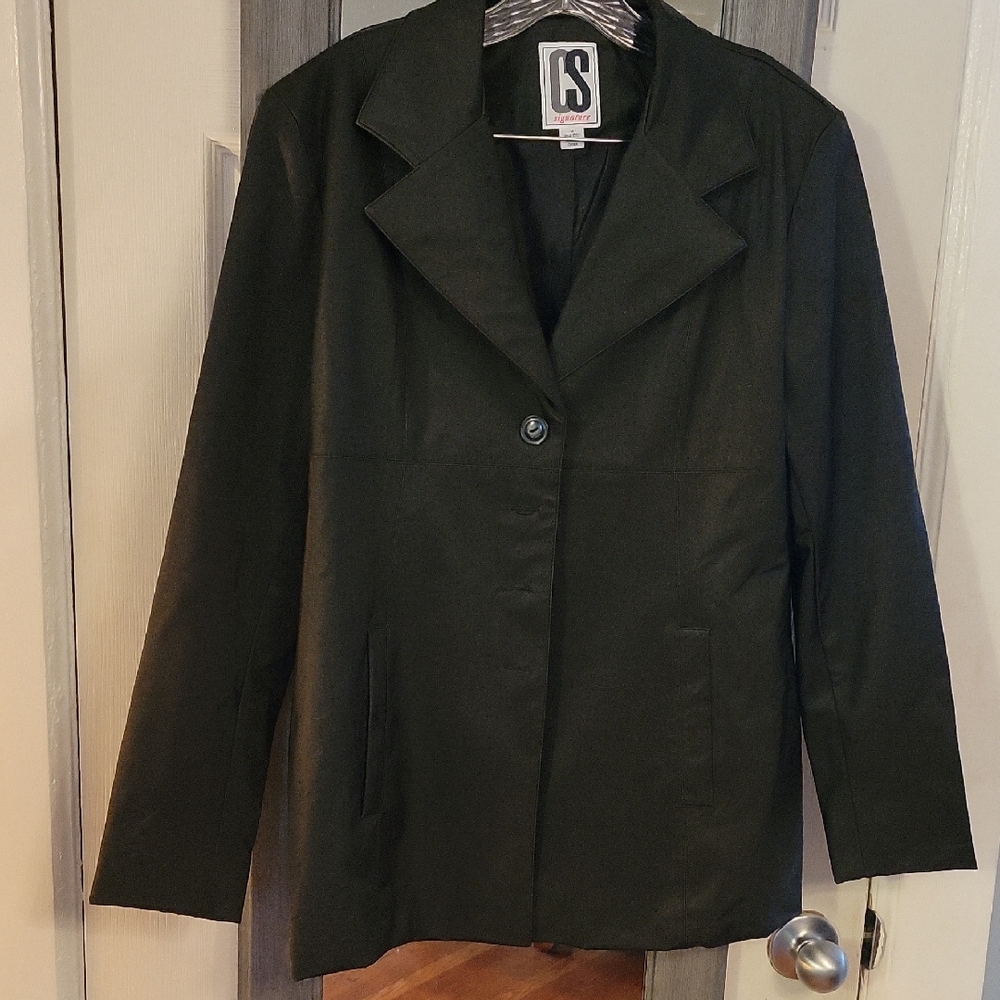 CS Signature Black Water Resistant Jacket